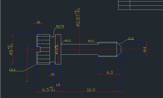 Винт анти- нержавеющей стали похищения плененной Torx со столбцом M4X12