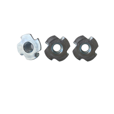 Чернота ZP YZ/Phosphated серым цветом покрытые стальные гайки t с 4 Prongs