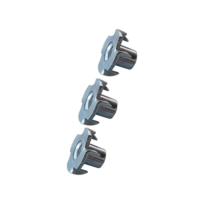 Чернота ZP YZ/Phosphated серым цветом покрытые стальные гайки t с 4 Prongs