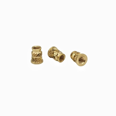 Double Twill Copper Nut Copper Insert Copper Flower Mother Hot Melt Injection Nut Copper Insert Nut (Двойной двойной медный орех с медным вставкой)
