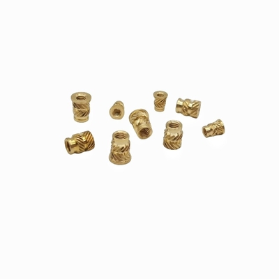 Double Twill Copper Nut Copper Insert Copper Flower Mother Hot Melt Injection Nut Copper Insert Nut (Двойной двойной медный орех с медным вставкой)