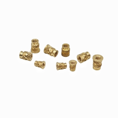 Double Twill Copper Nut Copper Insert Copper Flower Mother Hot Melt Injection Nut Copper Insert Nut (Двойной двойной медный орех с медным вставкой)
