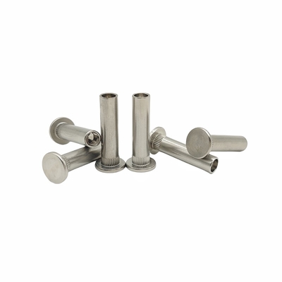 Crown Mark Processing Customized Stainless Steel Flower-toothed Rivet Semi-hollow Rivet Non-standard Special-shaped Part (Процесс обработки кроны) Нержавеющая сталь цветозубная нить полуполая нить нестандартная специальная деталь