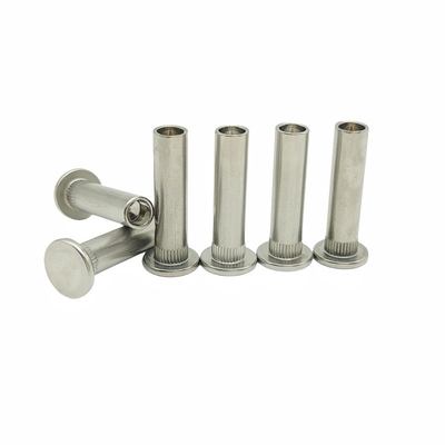 Crown Mark Processing Customized Stainless Steel Flower-toothed Rivet Semi-hollow Rivet Non-standard Special-shaped Part (Процесс обработки кроны) Нержавеющая сталь цветозубная нить полуполая нить нестандартная специальная деталь