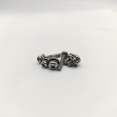 Винты с полукруглой головкой Phillips с шайбами-гроверами, оцинкованные M4-M12