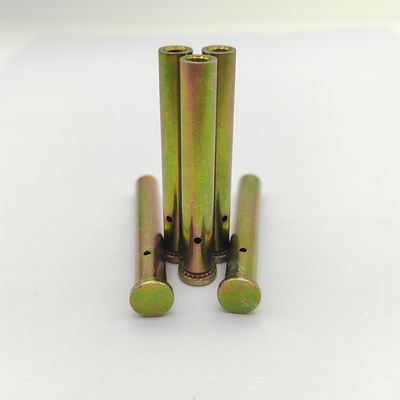 Flat Head Blind Hole Press-in Rivet Nut Column - Serrated Knurl - Yellow Zinc Plated 304 SS - M4 to M8