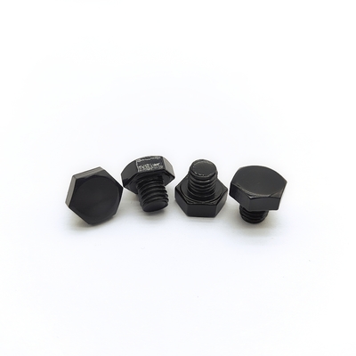 M8x1.25mm Нержавеющая сталь шестеренковый болт 12.3mm Черный электропластированный