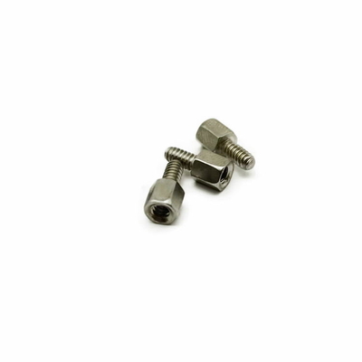 Nickelplated тупик нержавеющей стали привинчивает стержень шестиугольника M3x10.8