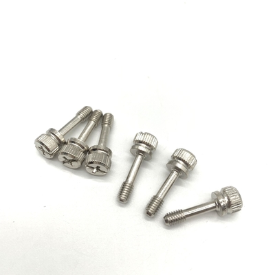 Винты машины нержавеющей стали паза Knurling, M4 плененный винт A4-80
