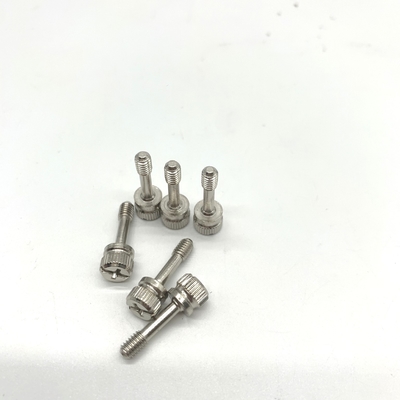Винты машины нержавеющей стали паза Knurling, M4 плененный винт A4-80