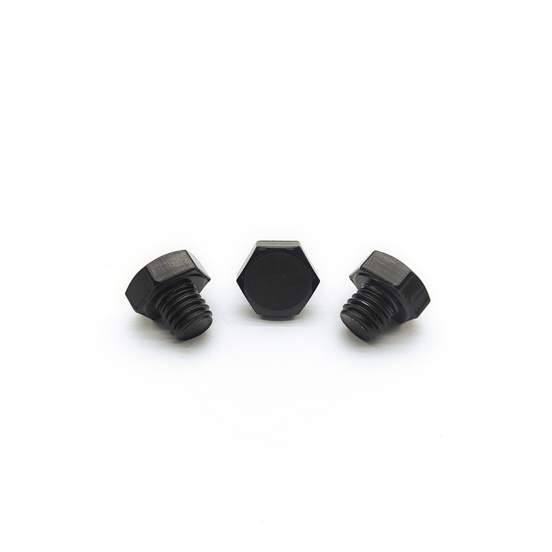 M8x1.25mm Нержавеющая сталь шестеренковый болт 12.3mm Черный электропластированный