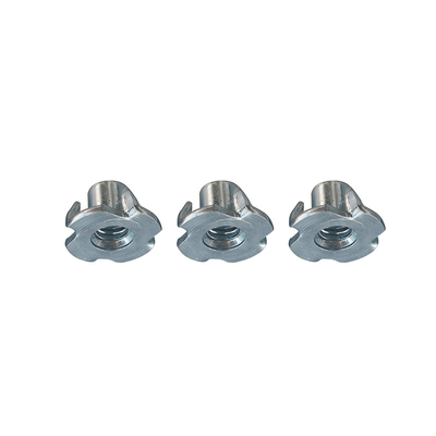 Чернота ZP YZ/Phosphated серым цветом покрытые стальные гайки t с 4 Prongs