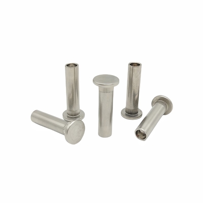 Crown Mark Processing Customized Stainless Steel Flower-toothed Rivet Semi-hollow Rivet Non-standard Special-shaped Part (Процесс обработки кроны) Нержавеющая сталь цветозубная нить полуполая нить нестандартная специальная деталь